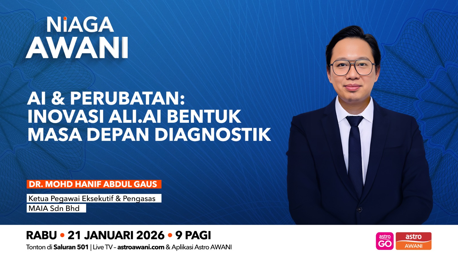 Dr Mohd Hanif shares the Ali.AI journey on Astro AWANI Niaga